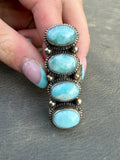 Larimar Adjustable Ring